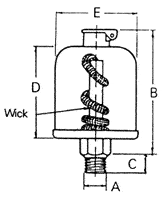 BSP Wick Feed Single Outlet